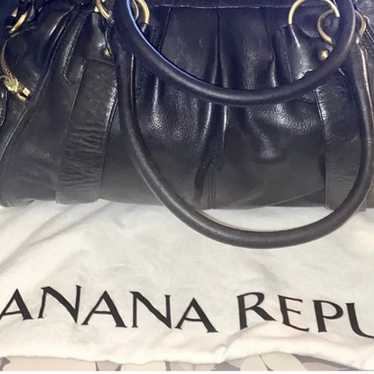 VTG Banana Republic Leather Handbag Tote - image 1