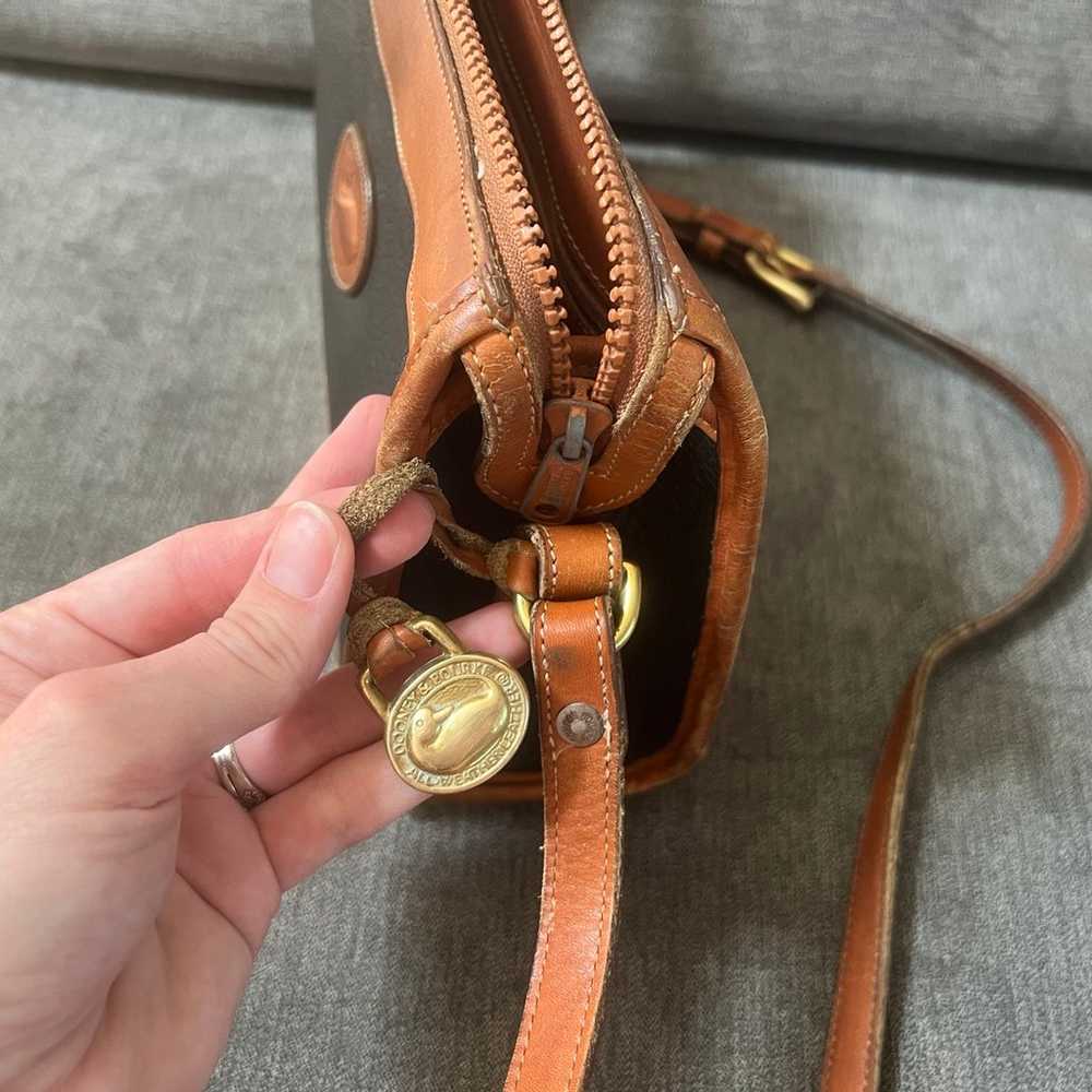 Vintage Dooney and Bourke "R 155" Top Zip w/Pocke… - image 3