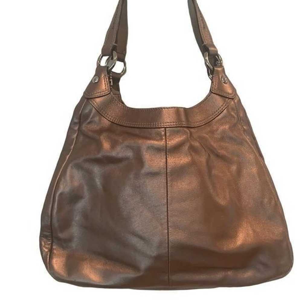 Coach Soho Lynn Bronze Leather Hobo Shoulder Bag … - image 2