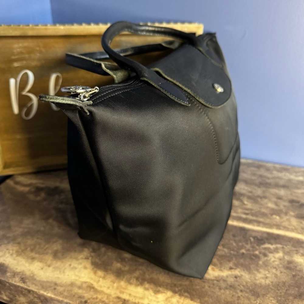 Longchamp Black Nylon and Leather Small Le Pliage… - image 3