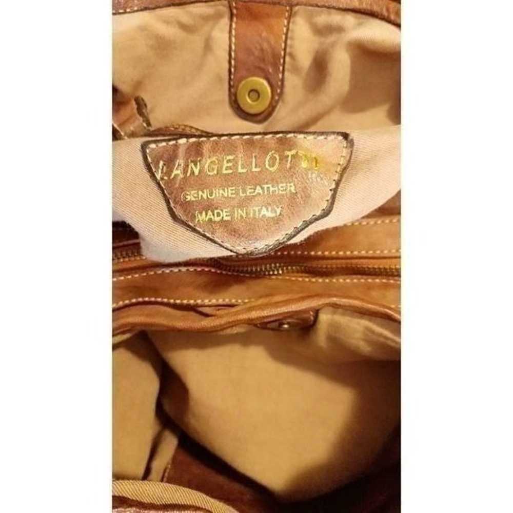 Vintage Langellotti genuine leather bag - image 10