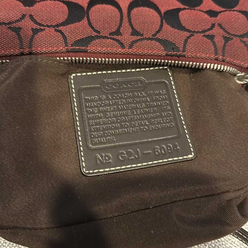 Coach Y2K-Shoulder Bag Canvas Red | brown - image 10