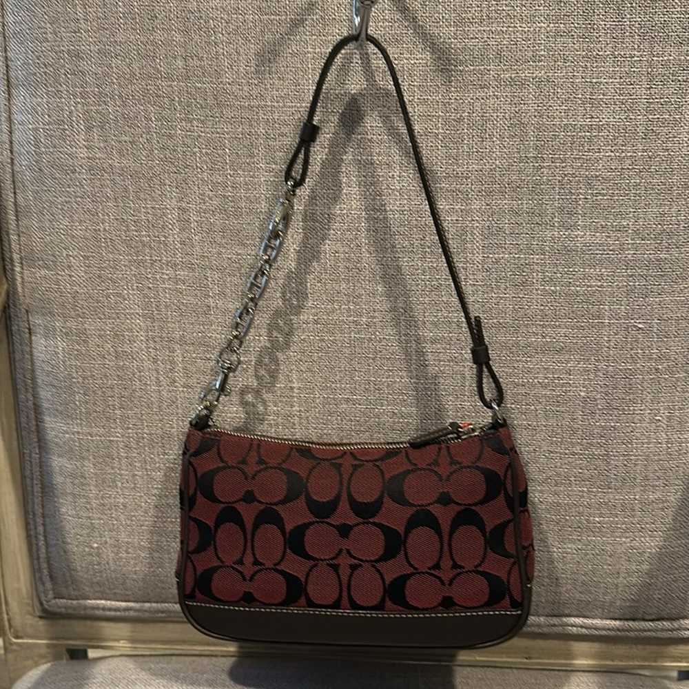 Coach Y2K-Shoulder Bag Canvas Red | brown - image 2