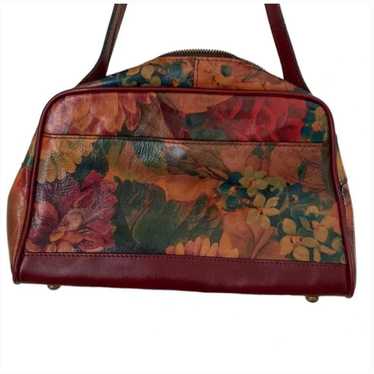 Patricia Nash Multi Oxblood Leather Shoulder Bag - image 1