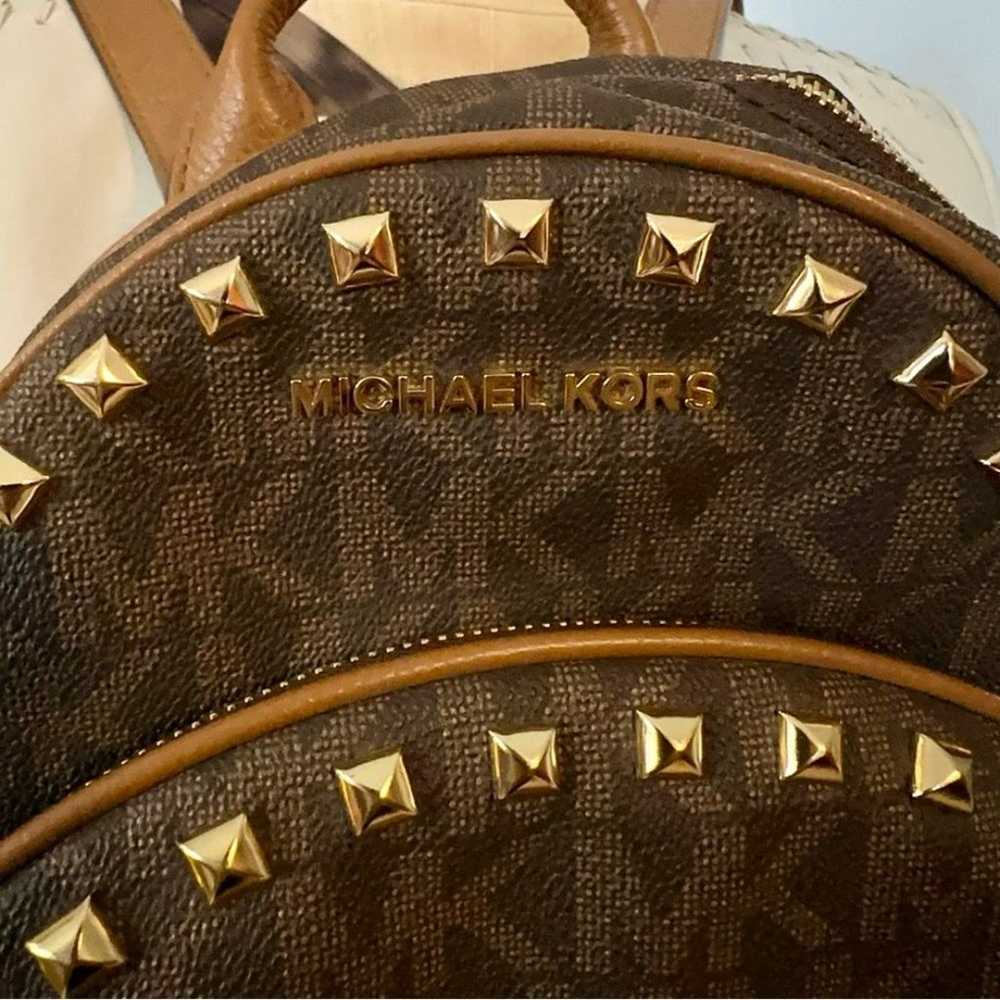 Michael Michael Kors Abbey Medium Studded Backpac… - image 3