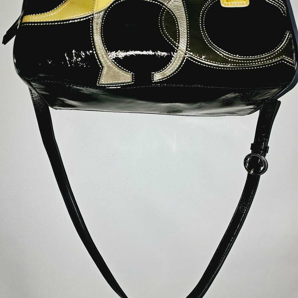 Coach black leather handbag - image 3