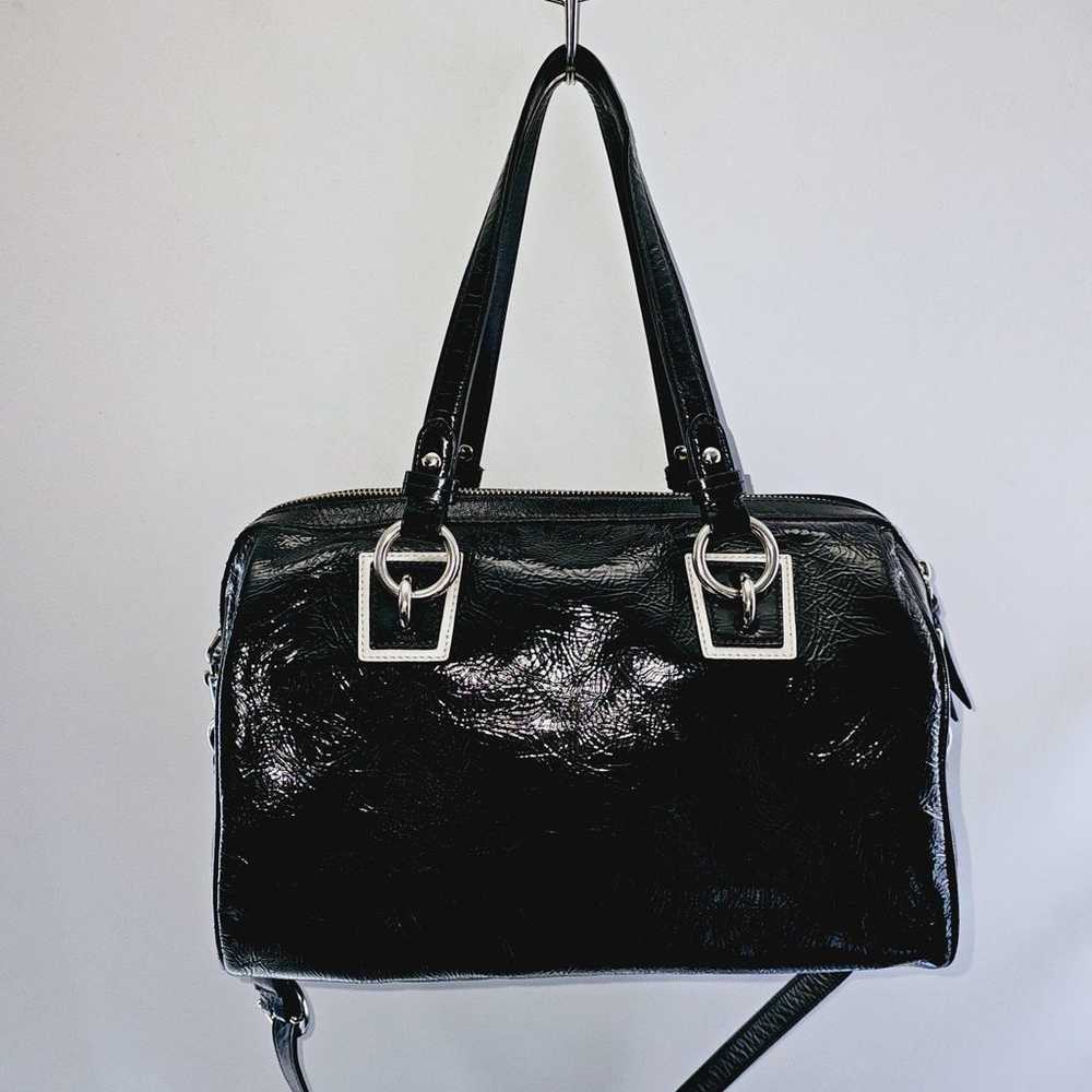 Coach black leather handbag - image 6