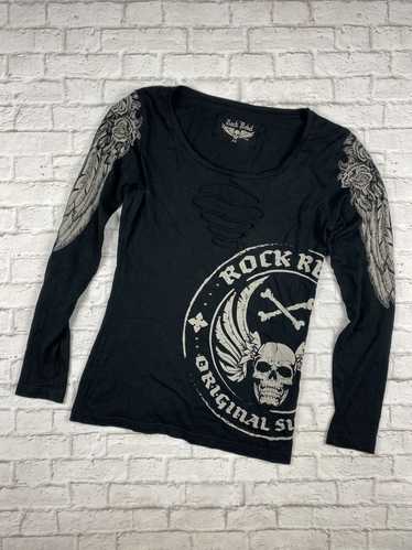 Rock Band × Rock Tees × Vintage Rock Rebel longsl… - image 1