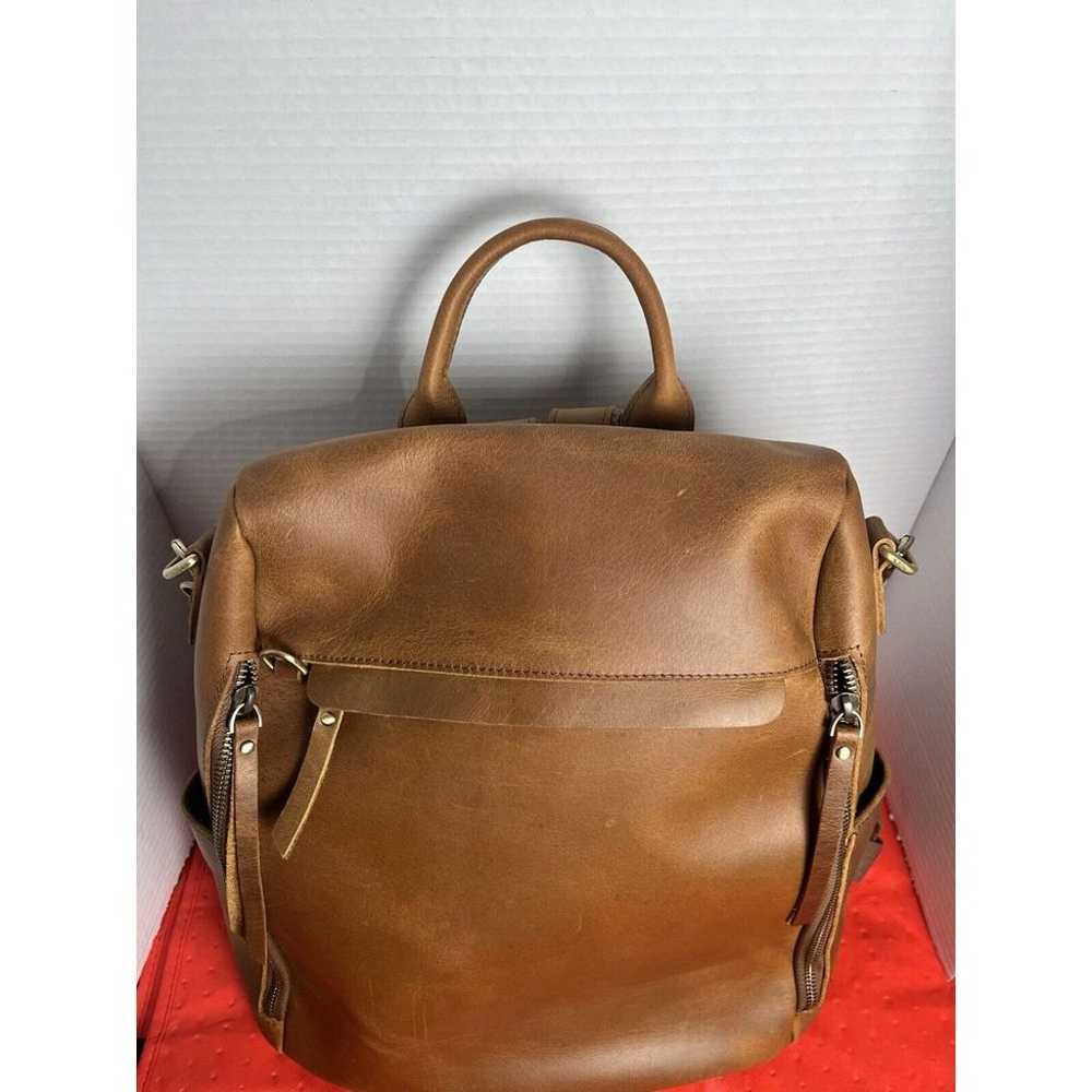 Vintage S-ZONE Women's Leather Backpack & Genuine… - image 3