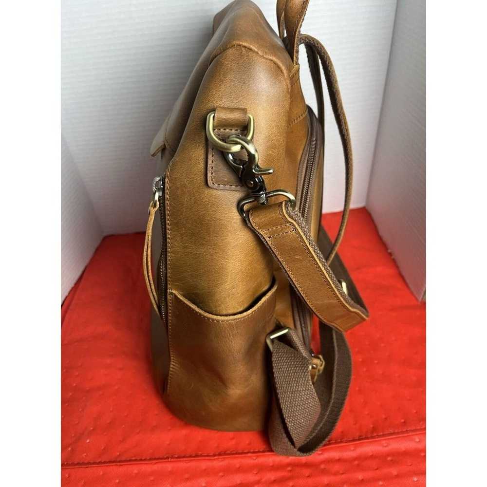 Vintage S-ZONE Women's Leather Backpack & Genuine… - image 4