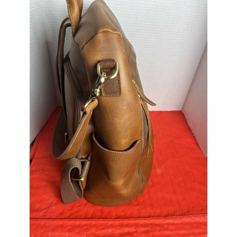 Vintage S-ZONE Women's Leather Backpack & Genuine… - image 7