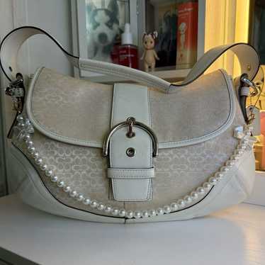 Coach Vintage Y2K White Shoulder Bag