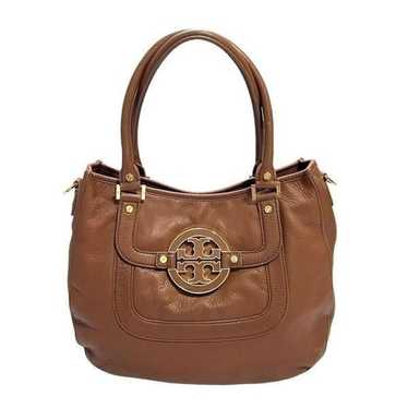 TORY BURCH Authentic Brown Leather Shoulder Bag