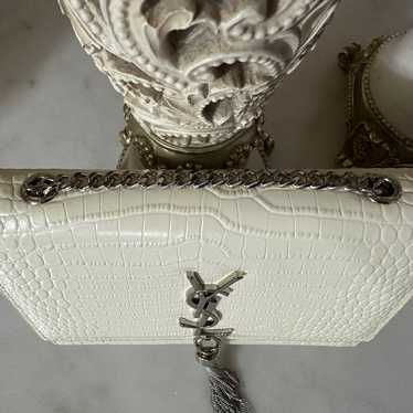 ysl crossbody white croc