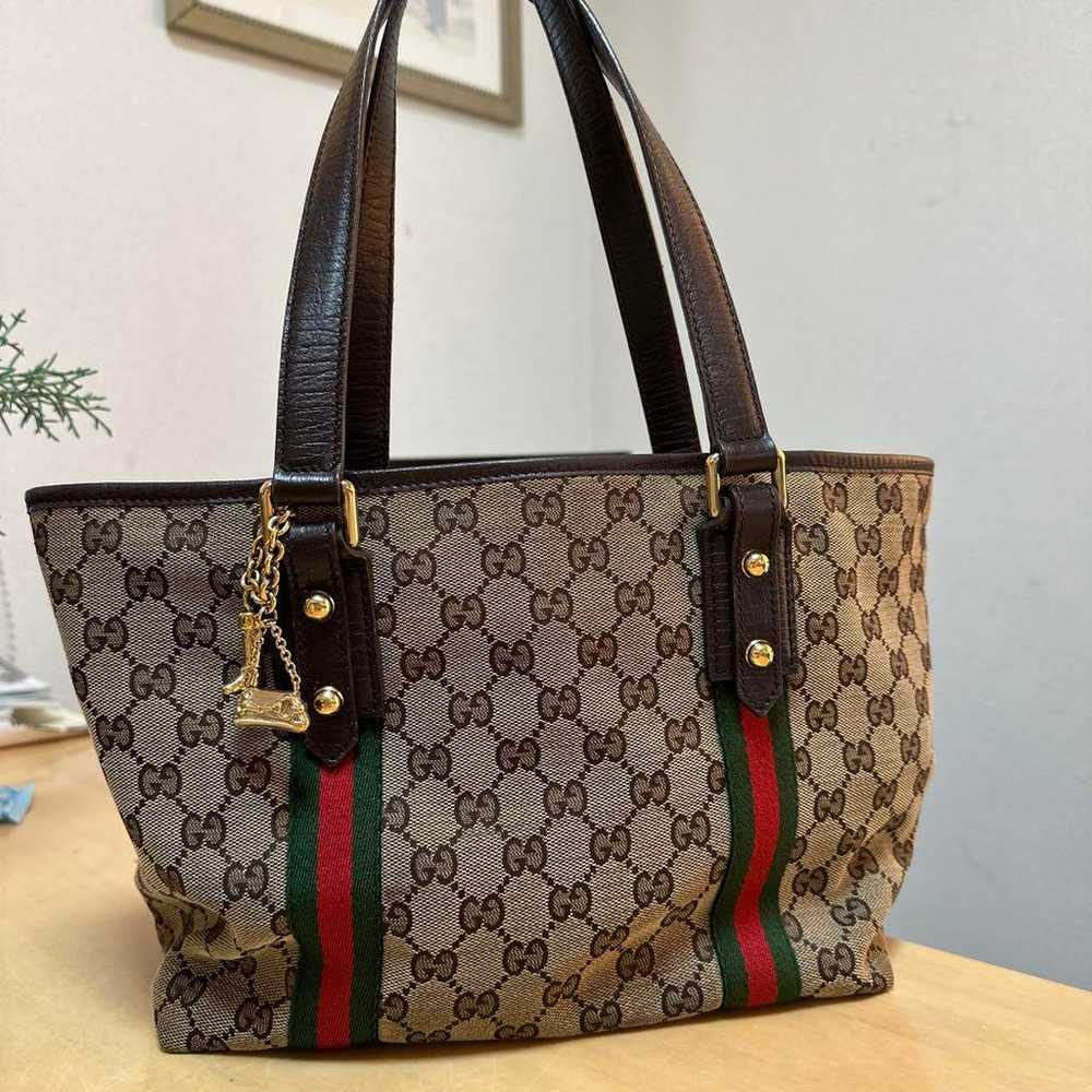 Gucci GG Canvas Medium Shoulder Bag - image 1