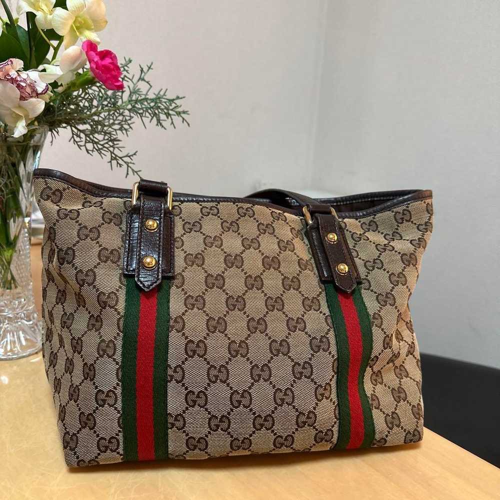 Gucci GG Canvas Medium Shoulder Bag - image 3