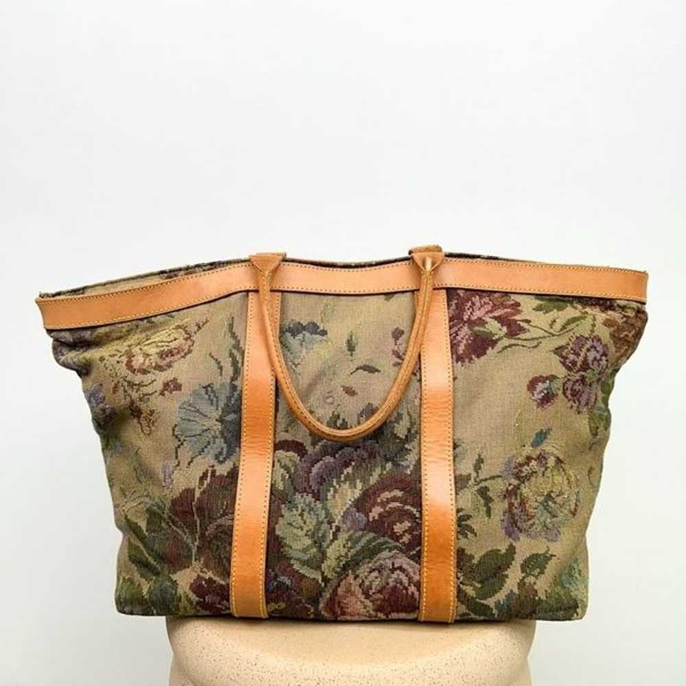 Polo Ralph Lauren Vintage Floral Carpet Tapestry … - image 1