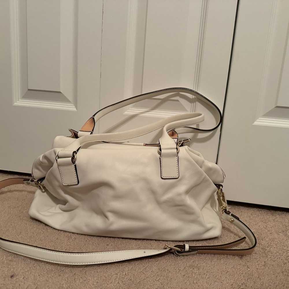 Kate Spade White Large Hampton Road Satchel Purse - image 2