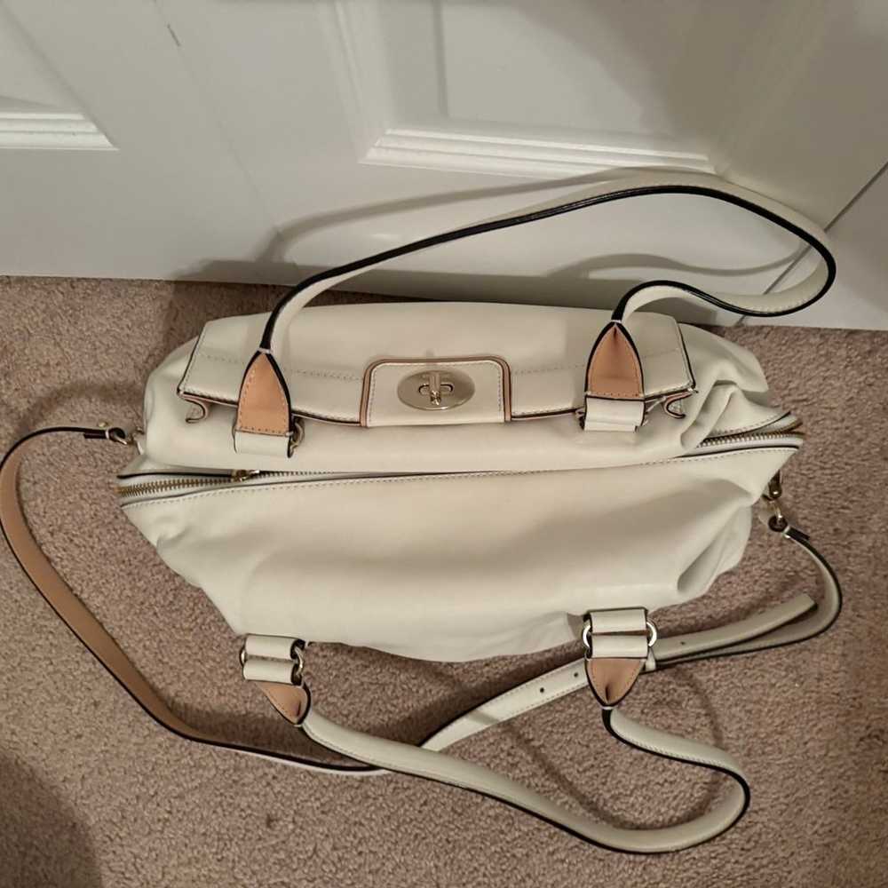 Kate Spade White Large Hampton Road Satchel Purse - image 3