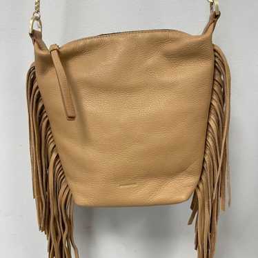 AllSaints Evaline Fringe Leather Crossbody - Pali… - image 1