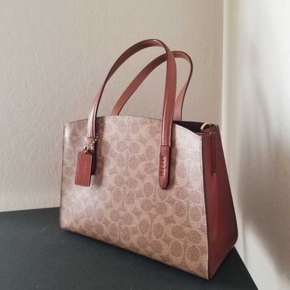 NWOT Coach Leather Tote - image 3