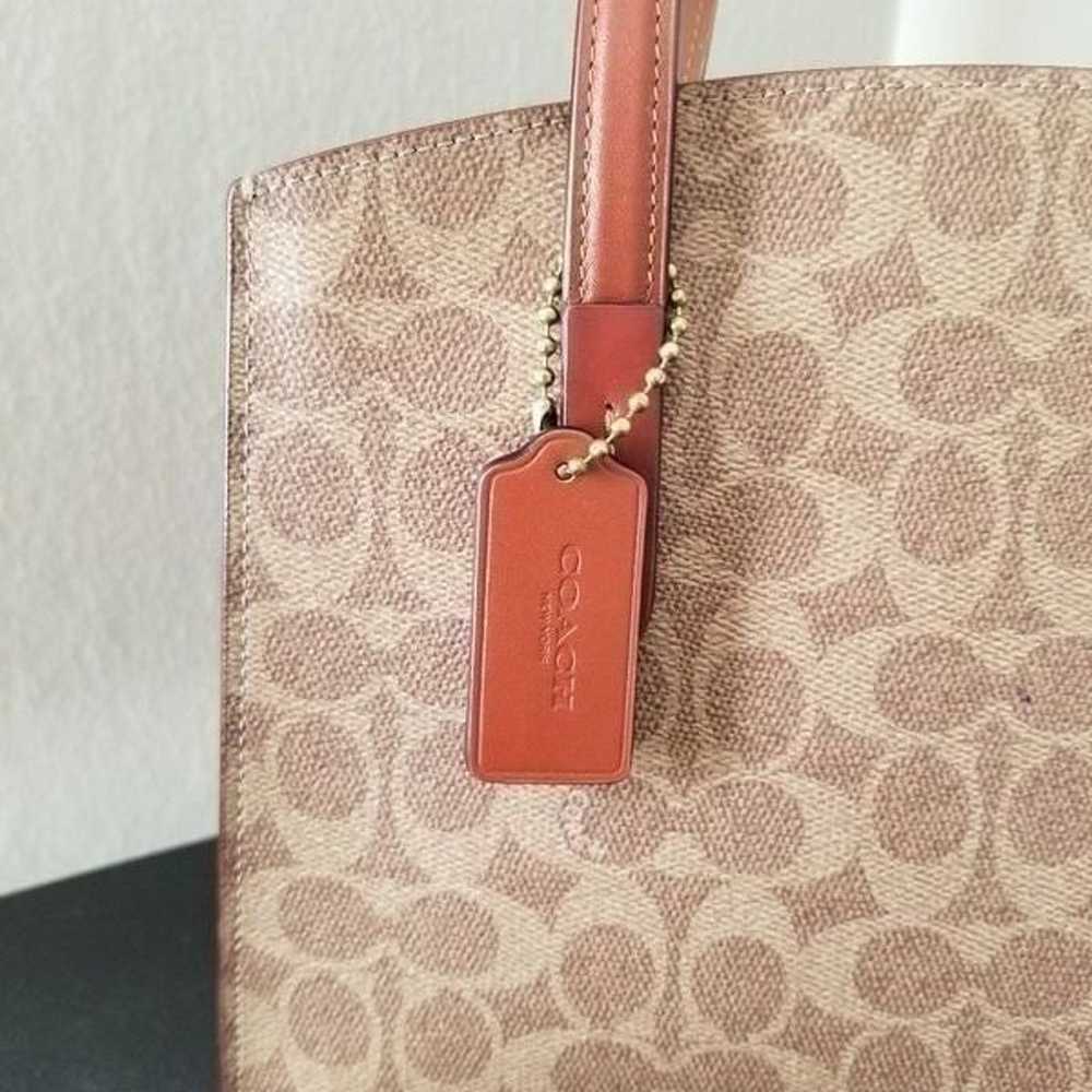 NWOT Coach Leather Tote - image 8