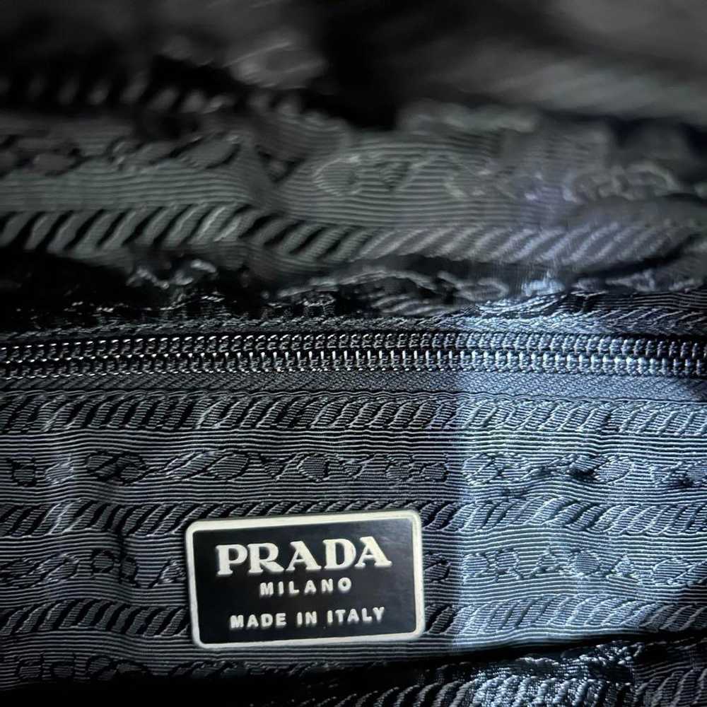 Prada Tote Bag Shoulder Bag Nylon Black Triangle … - image 10