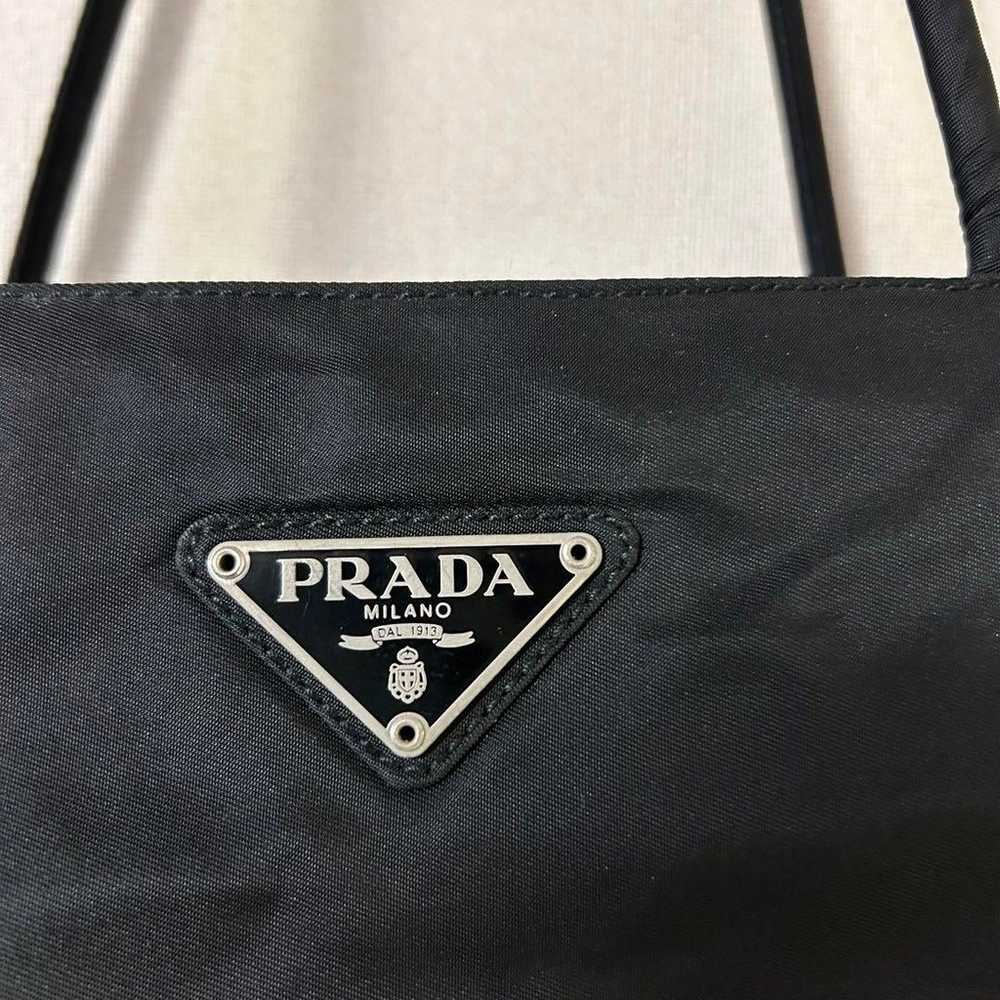 Prada Tote Bag Shoulder Bag Nylon Black Triangle … - image 2