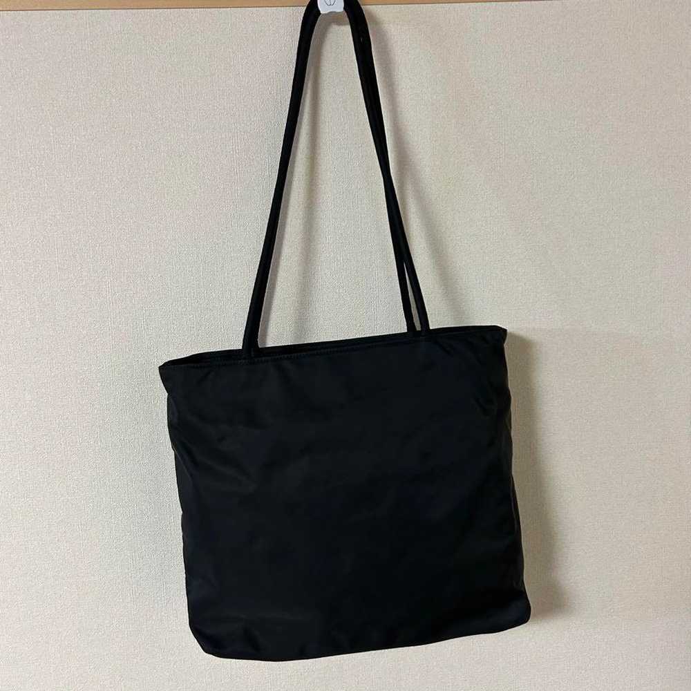 Prada Tote Bag Shoulder Bag Nylon Black Triangle … - image 3