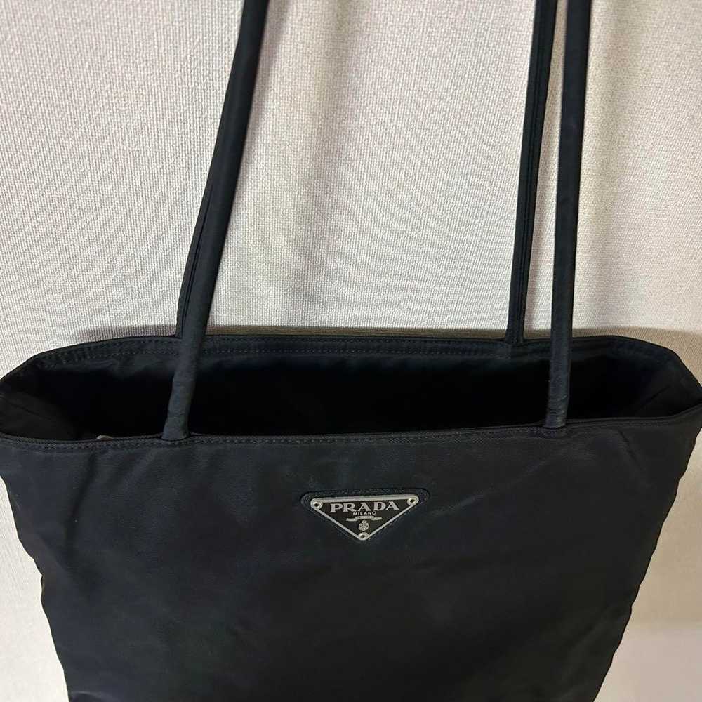 Prada Tote Bag Shoulder Bag Nylon Black Triangle … - image 4