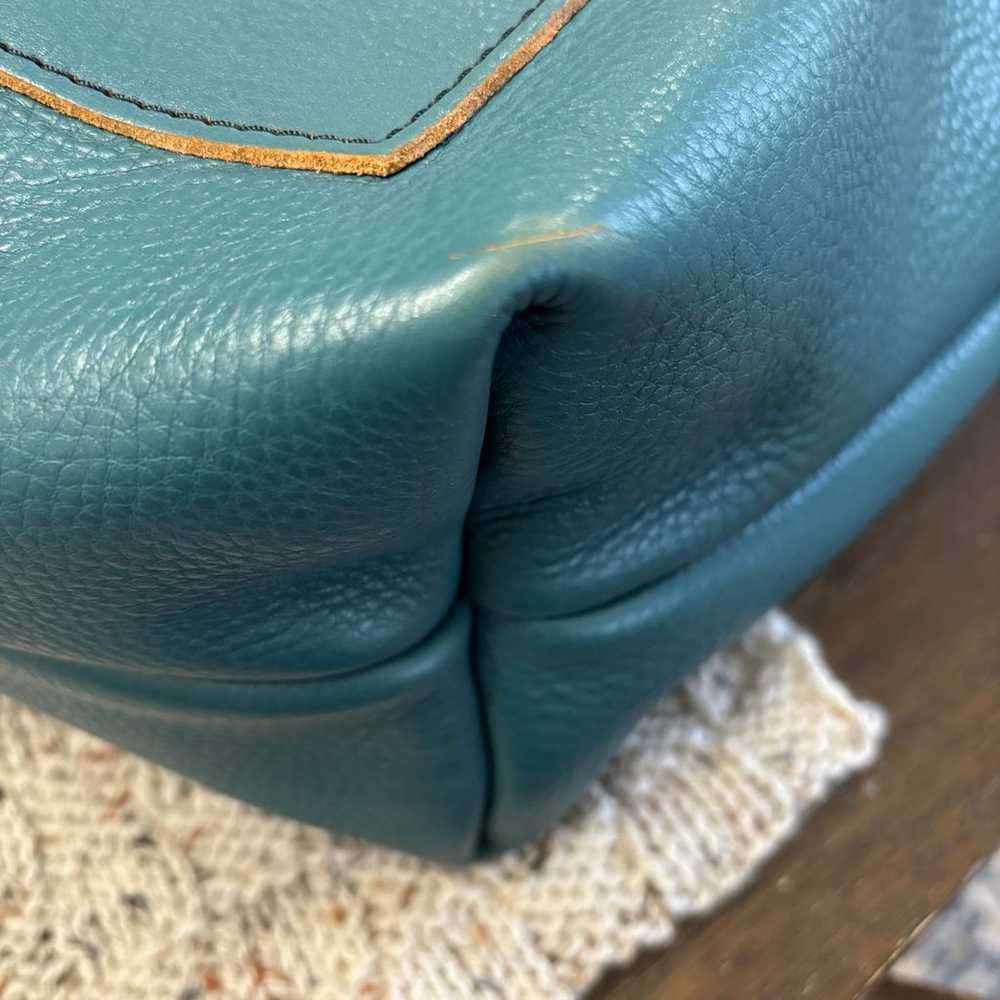 Portland Leather Goods Turquoise Large Classic To… - image 3