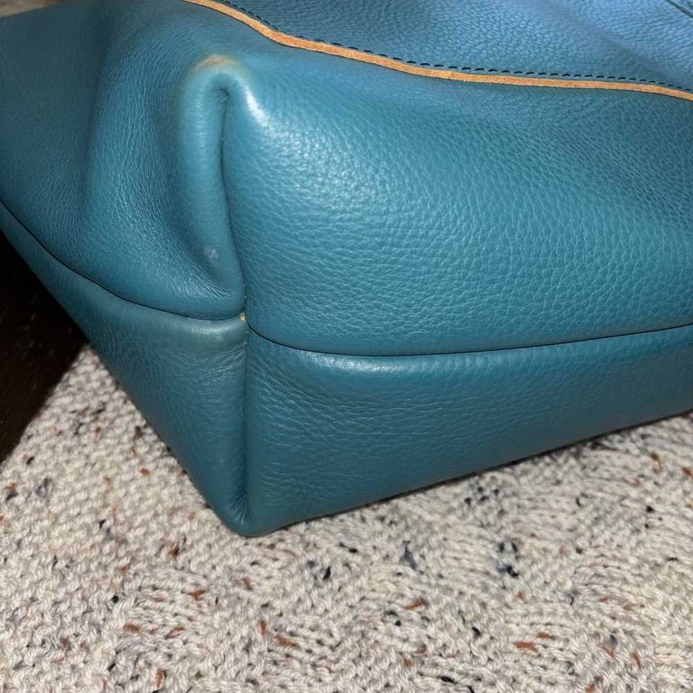 Portland Leather Goods Turquoise Large Classic To… - image 4