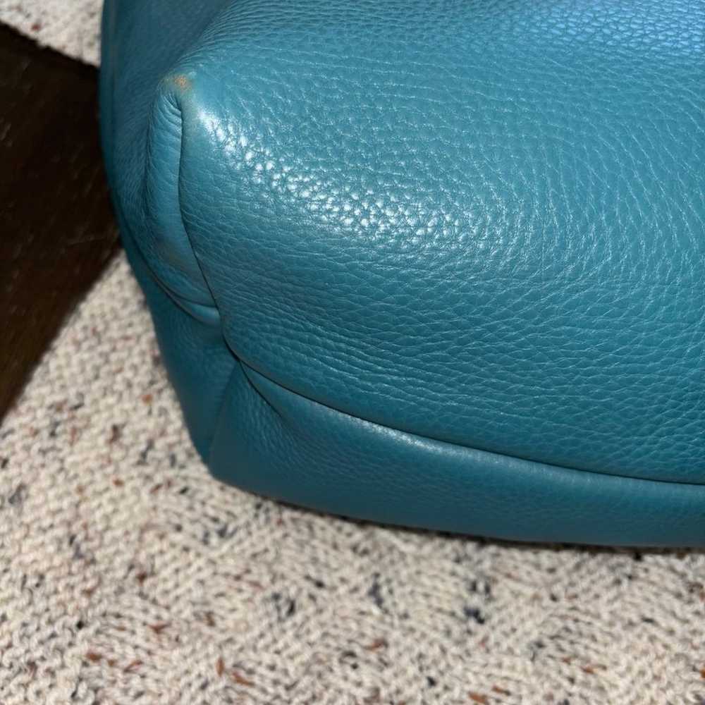 Portland Leather Goods Turquoise Large Classic To… - image 6