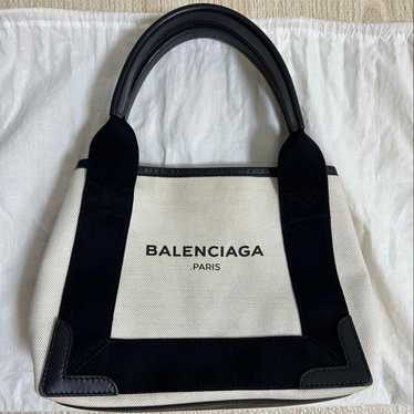 BALENCIAGA NAVY Cabas XS