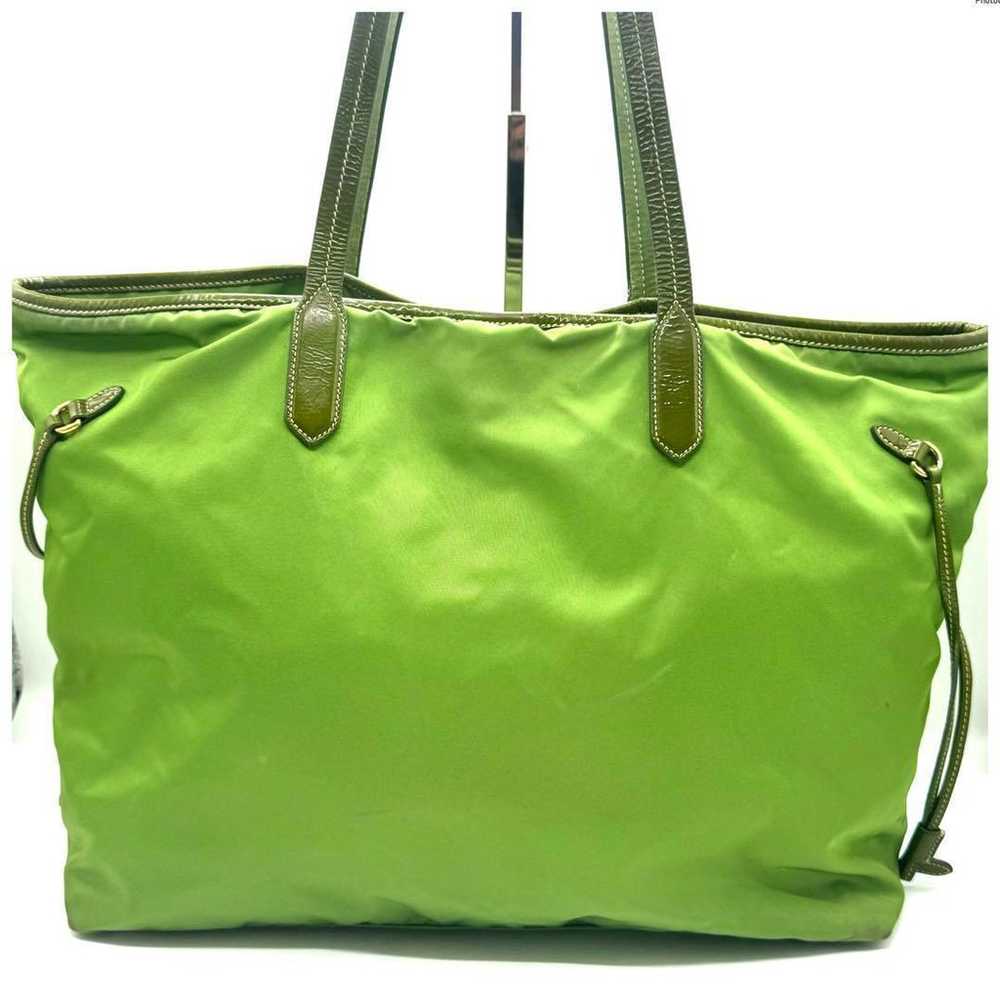 PRADA Tessuto Tote Bag Green - image 2