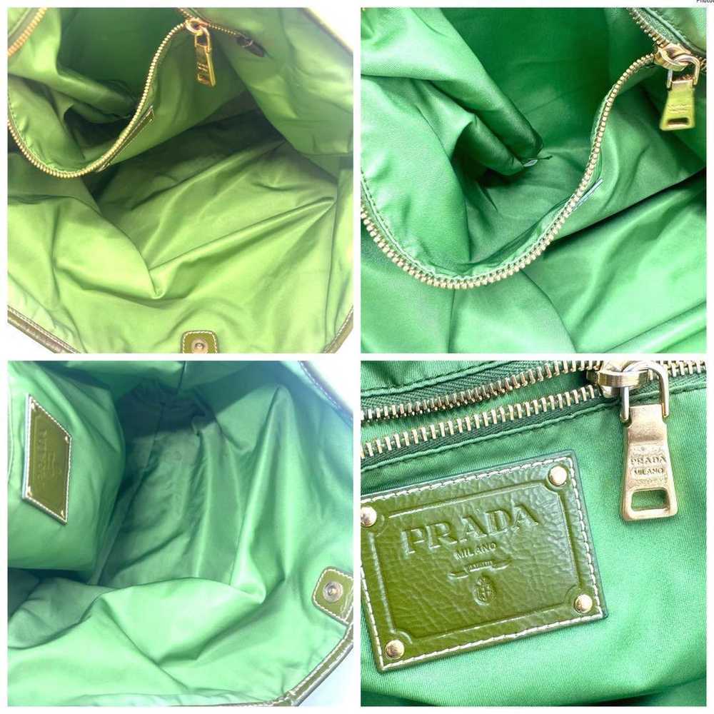 PRADA Tessuto Tote Bag Green - image 6