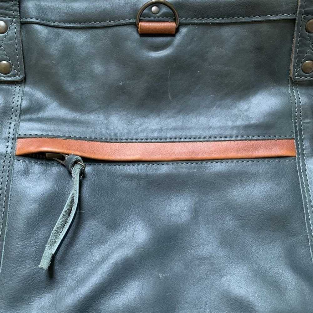 Nena & Co All Leather Black Convertible Day Bag - image 2