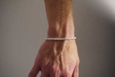 Chain × Jewelry × Silver Silver Bracelet Solid .9… - image 1