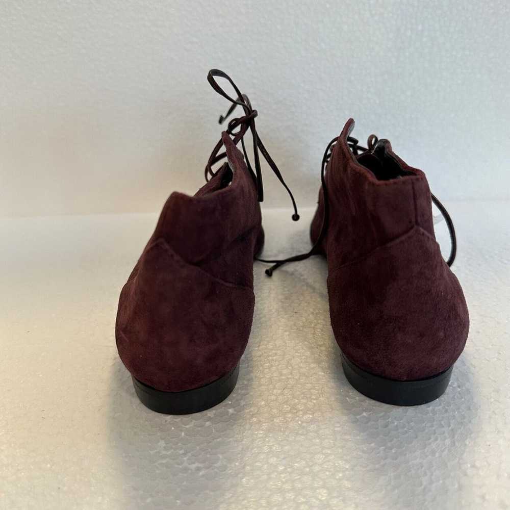 Vintage Genny Suede Ankle Booties Women's 6.5 Bur… - image 4