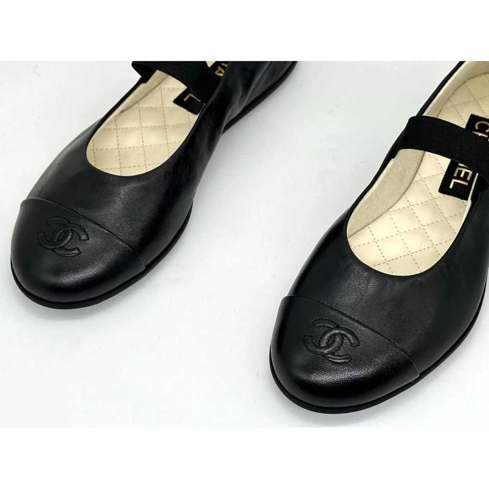 Chanel Mary Janes leather ballet flats - image 10