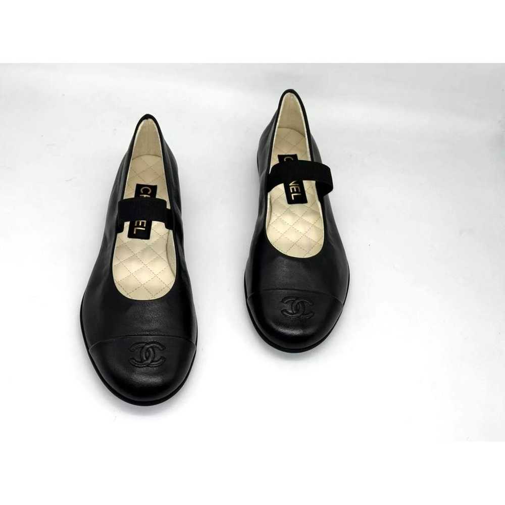 Chanel Mary Janes leather ballet flats - image 11