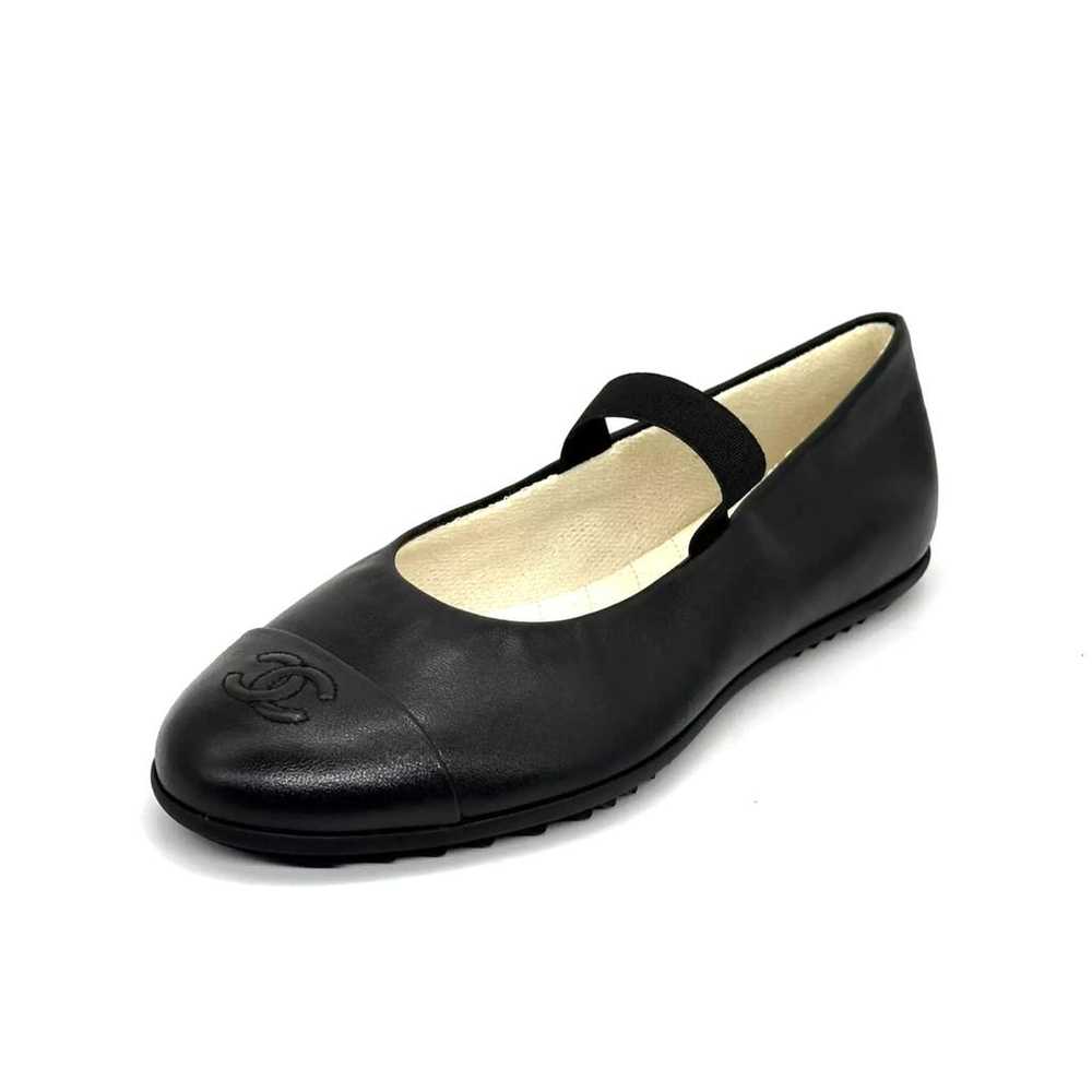 Chanel Mary Janes leather ballet flats - image 4