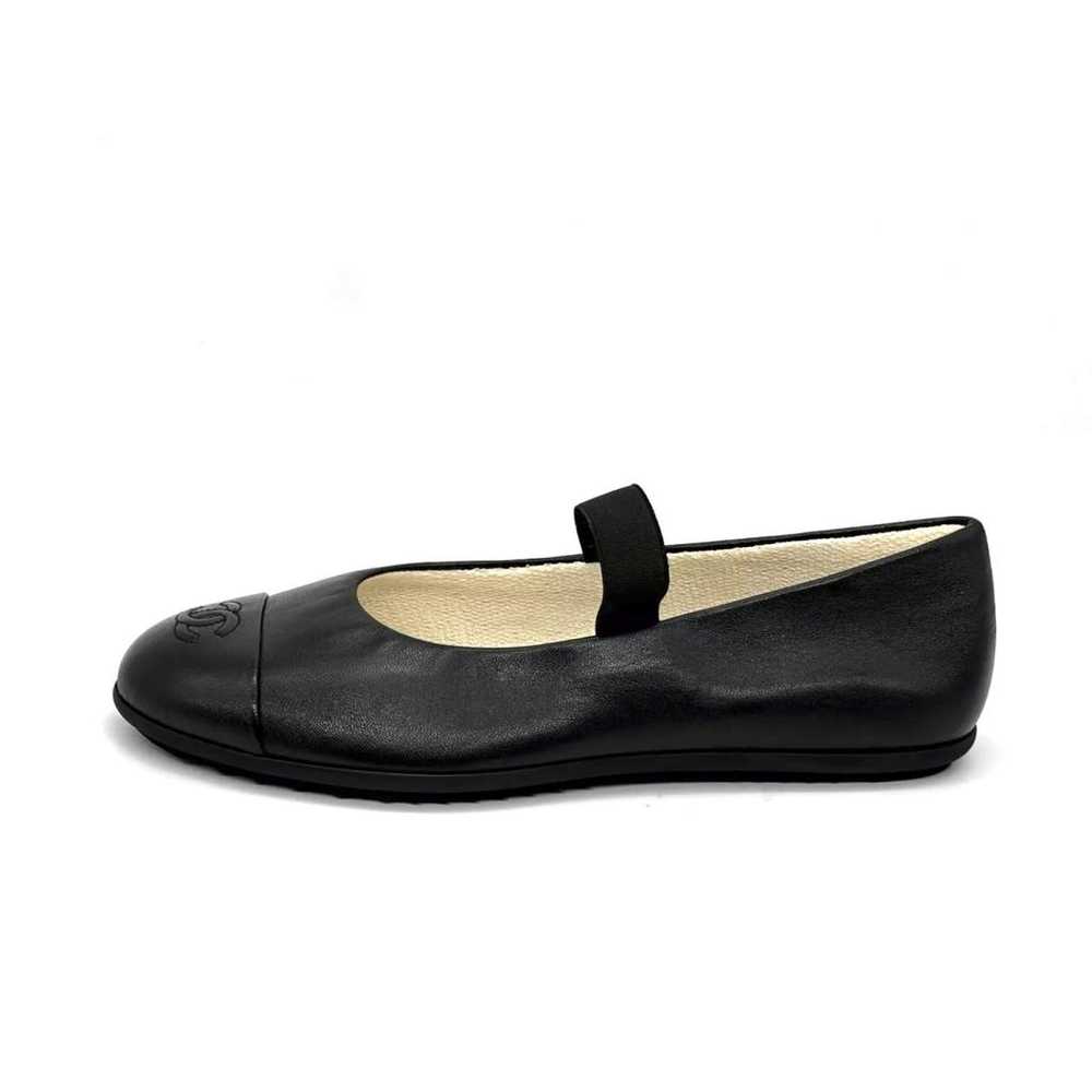 Chanel Mary Janes leather ballet flats - image 5