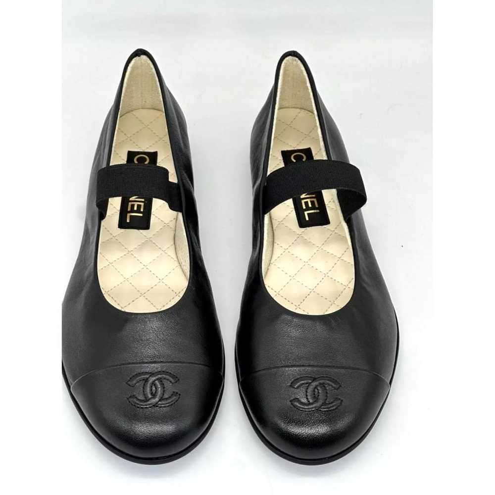 Chanel Mary Janes leather ballet flats - image 6