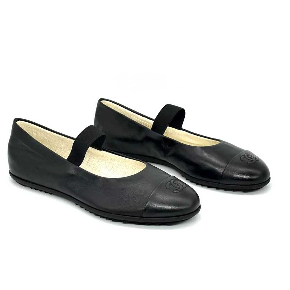 Chanel Mary Janes leather ballet flats - image 7