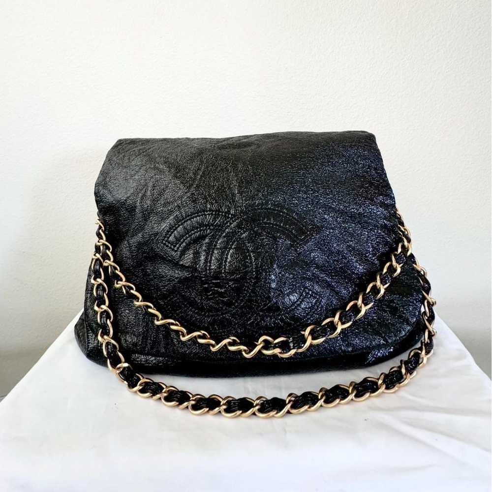 Chanel Vintage Cc Chain patent leather tote - image 4