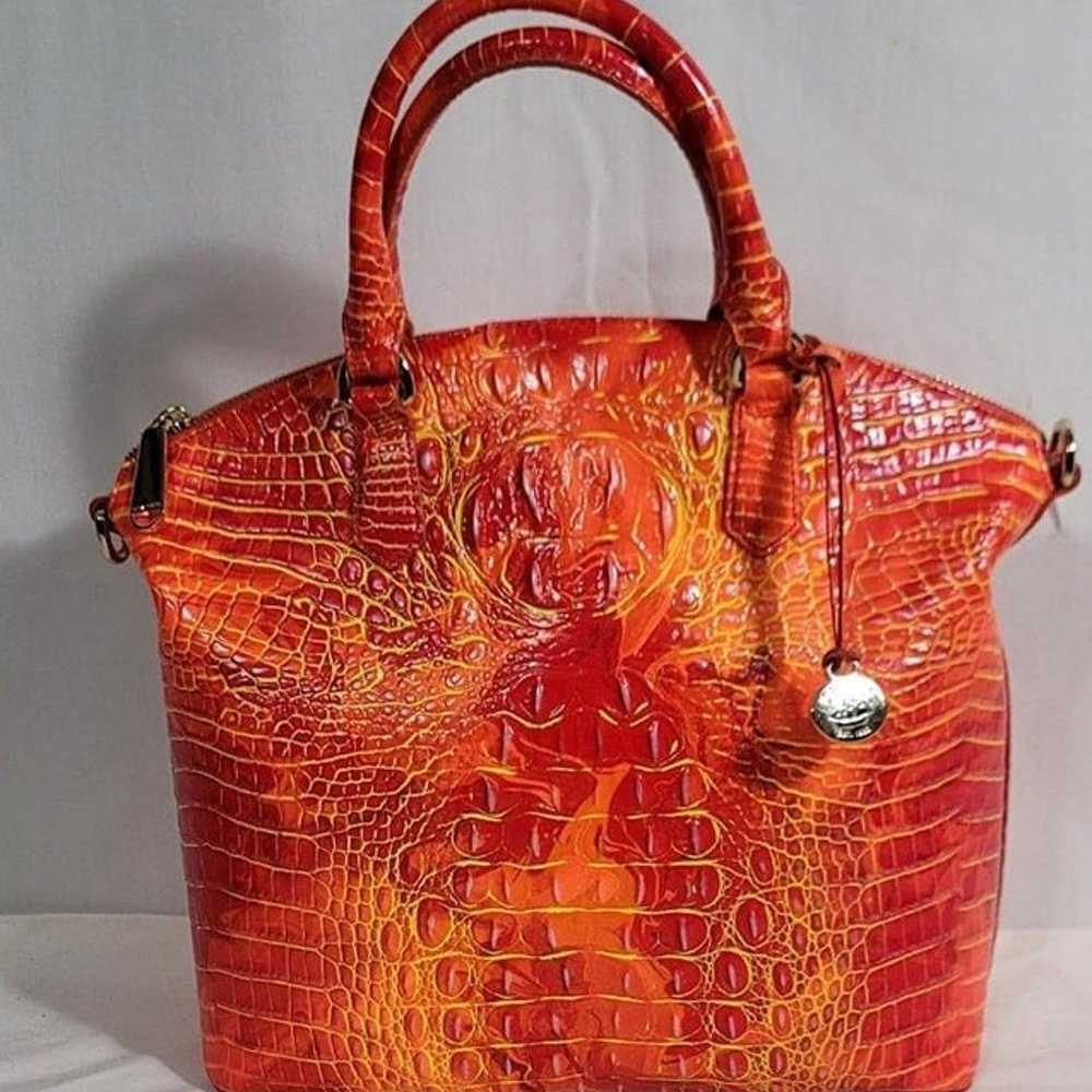 BRAHMIN SPICY ORANGE LARGE DUXBURY SHOULDER BAG P… - image 2