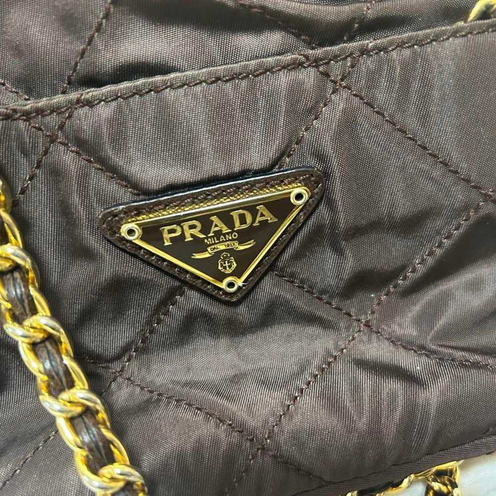 Prada Chain Mini Bag Brown - image 10