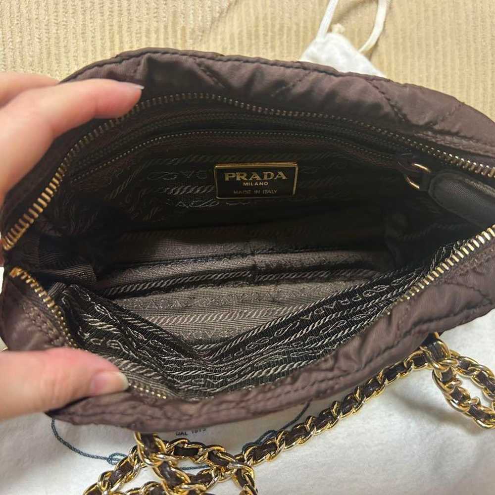 Prada Chain Mini Bag Brown - image 11