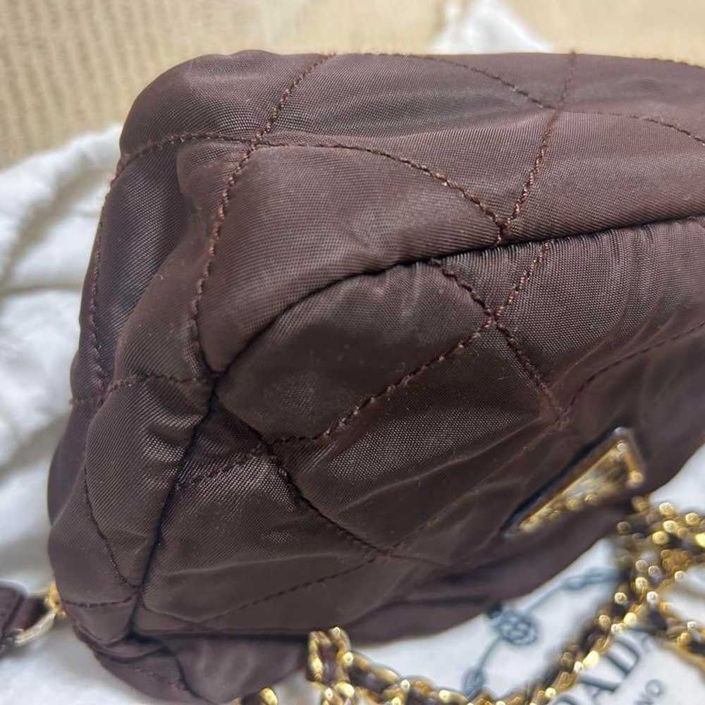 Prada Chain Mini Bag Brown - image 8